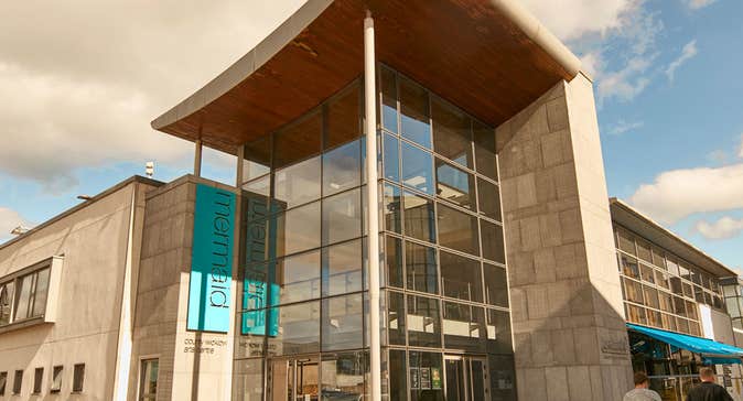 The exterior of Mermaid Arts Centre