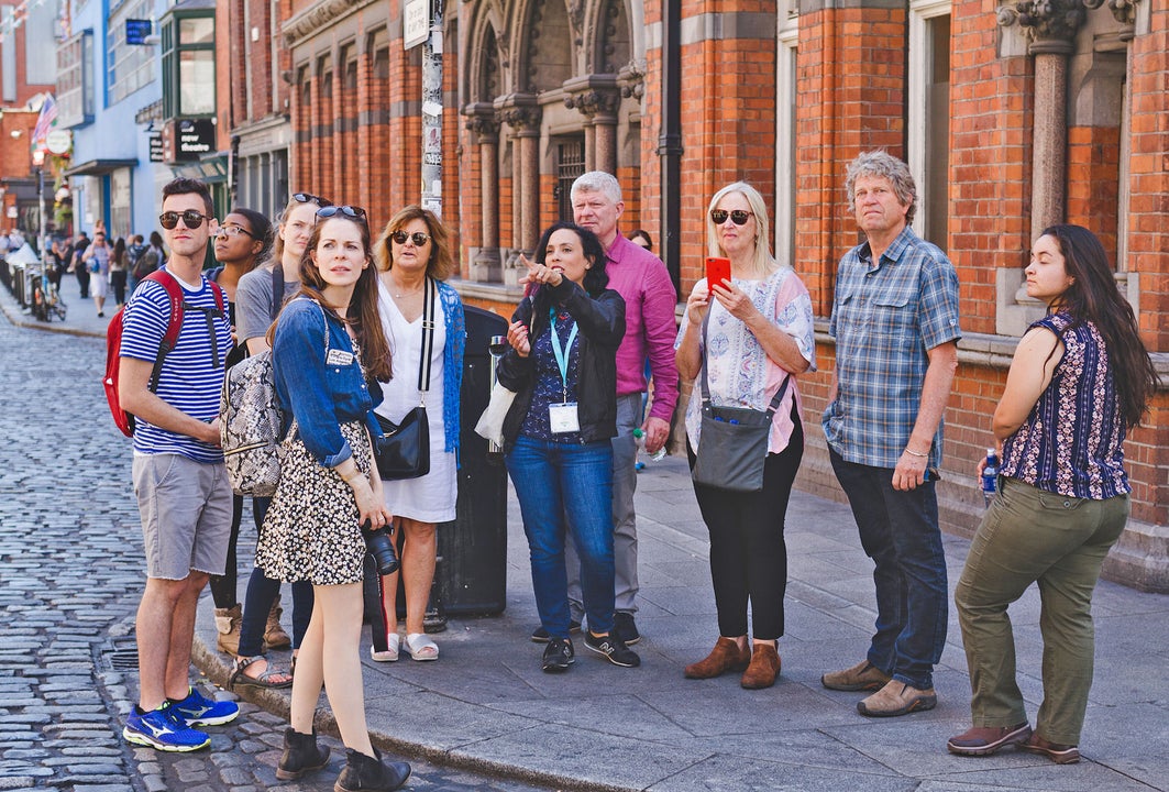 Delicious Dublin tours group exploring Dublin
