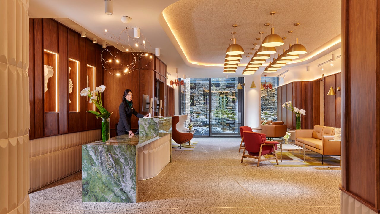 Lobby and reception area