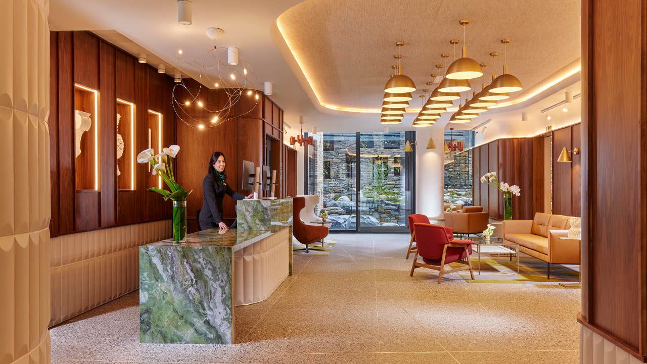 Lobby and reception area