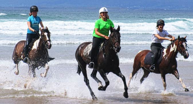 Canter on the beach at Donegal Equestrian Centre Bundoran County Donegal