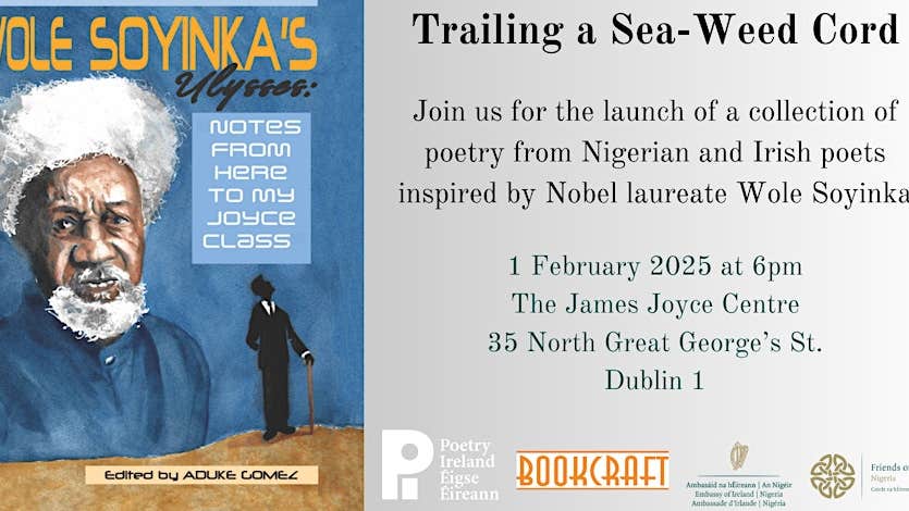 A poster with details of the poetry launch.