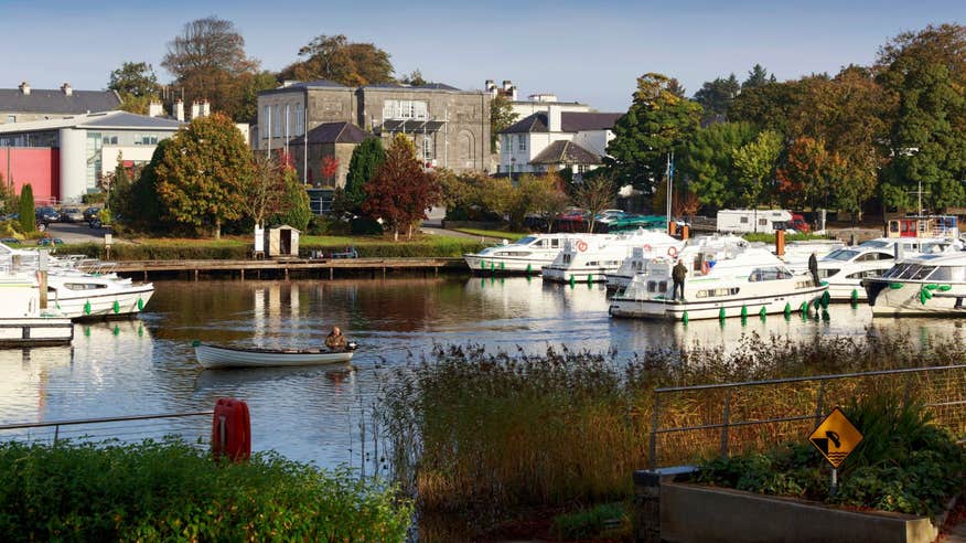 Boats in Carrick on Shannon Marina, County Leitrim