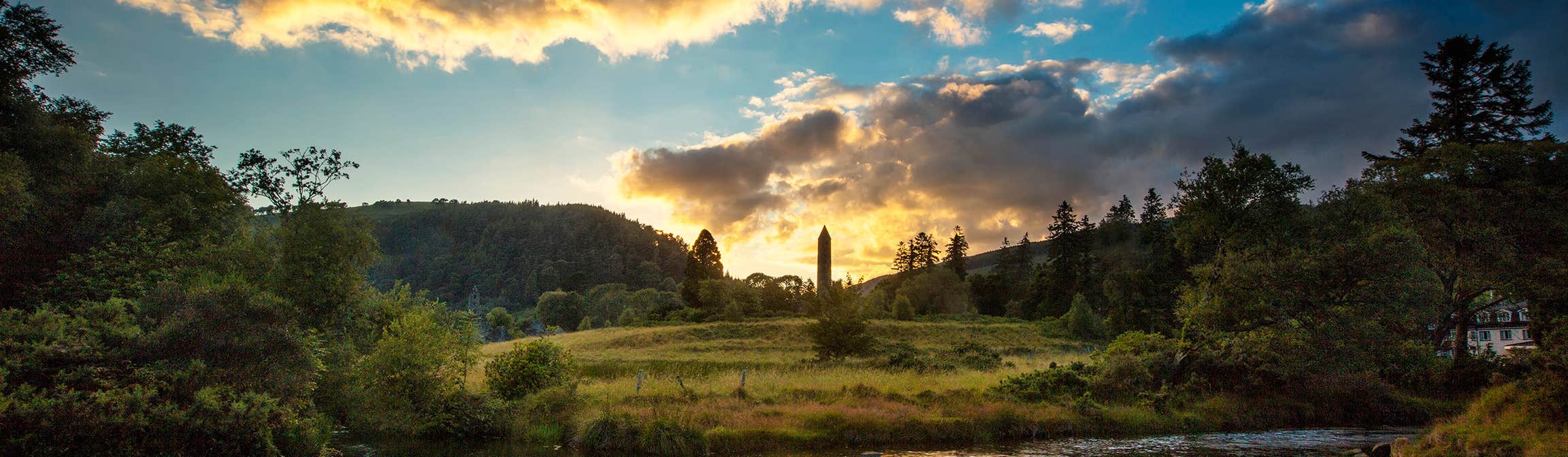 A sunset at Glendalough, County Wicklow