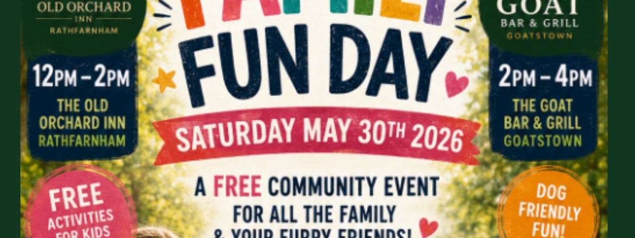 Poster with lots of text and young girl with butterfly face painting.