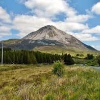 Clouds hanging over Errigal in Donegal