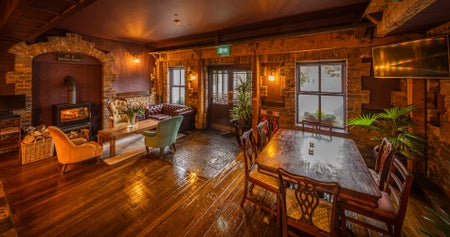 Interior view of the lounge area at The Golden Ball Kilternan