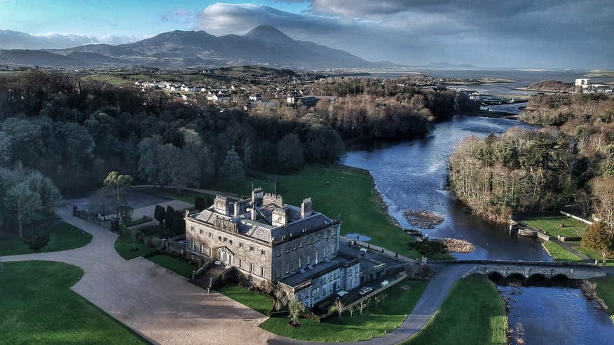 Aerial view of Westport House, Co Mayo