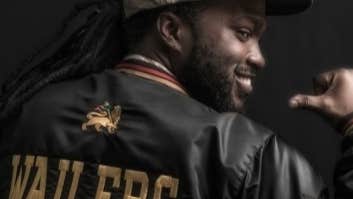 The Wailers for their 50 Years of Positive Vibrations tour, rear view of man's jacket with name embroidered on it