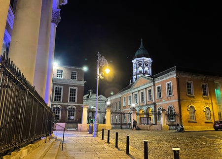 Dublin Castle at night