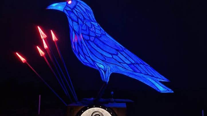 Representation of The Mórrígan by artist Orla Clogher