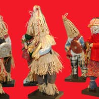 Festive Tales at Turlough Park - Mummer dolls, small upright dressed figures made of straw