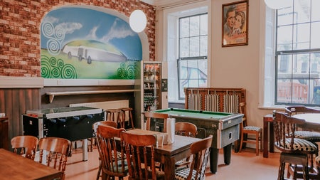 Dining room with tables and chairs
