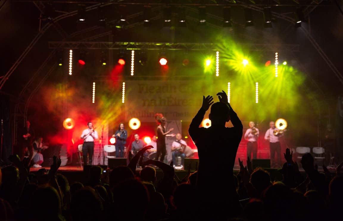 A gig at the 2023 Fleadh Cheoil na hÉireann in Mullingar, Westmeath