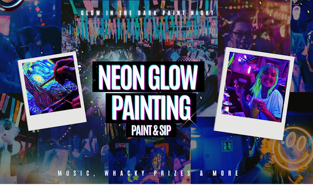 Neon Painting: Cherry Blossoms