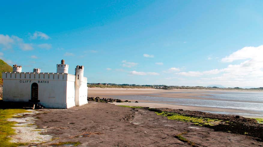 A clear, bright day at the Cliff Baths in Enniscrone, County Sligo