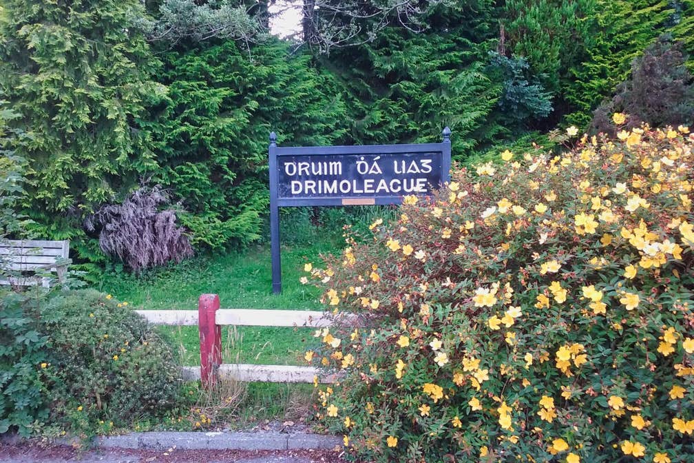 Image of a sign in Drimoleague in County Cork
