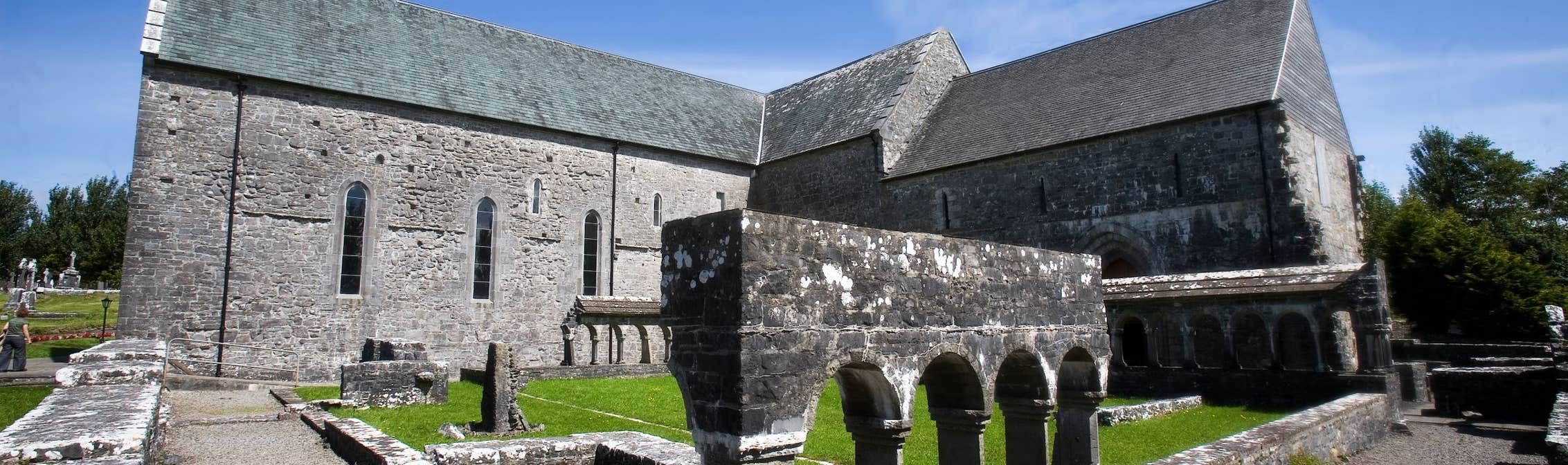 Image of a church in Ballintubber in County Mayo