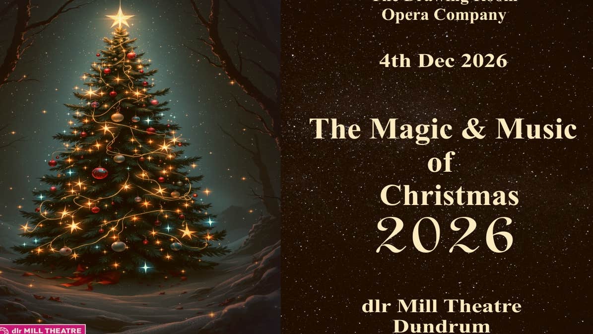 The Magic of Music and Christmas 2026 poster with large Christmas tree
