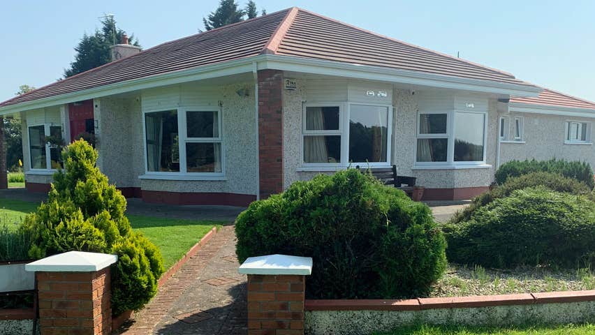 A view of the exterior of the clubhouse