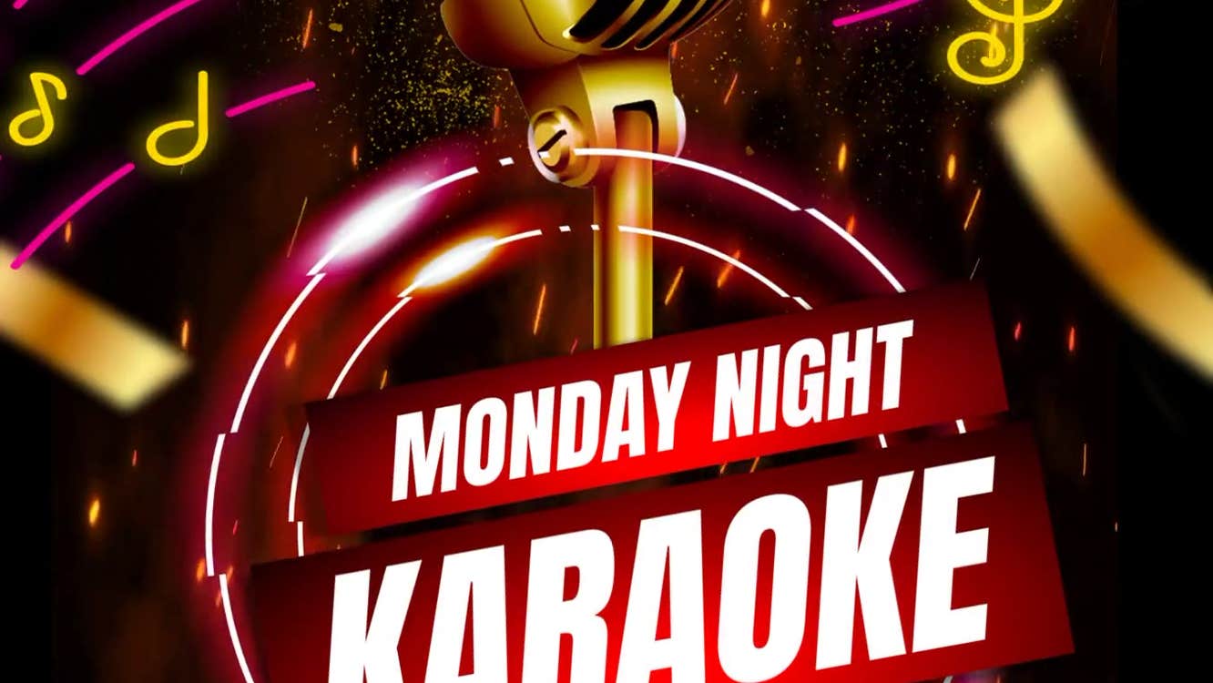 Poster for Monday Night Karaoke with Trevor Fitz