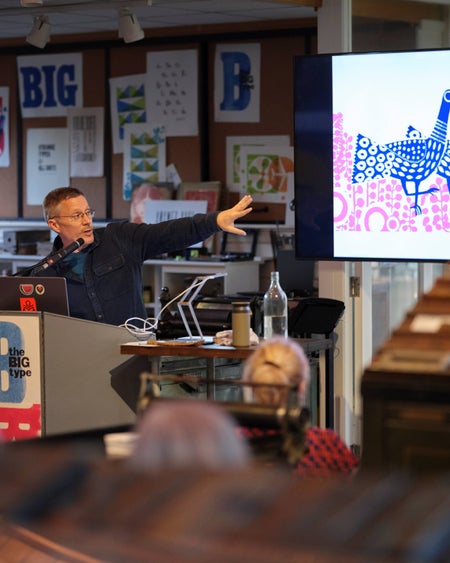 Illustrator Chris Haughton Presenting at the National Print Musem