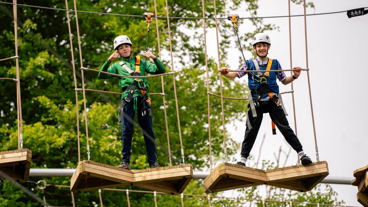 Aerial trekking at Westport Adventure