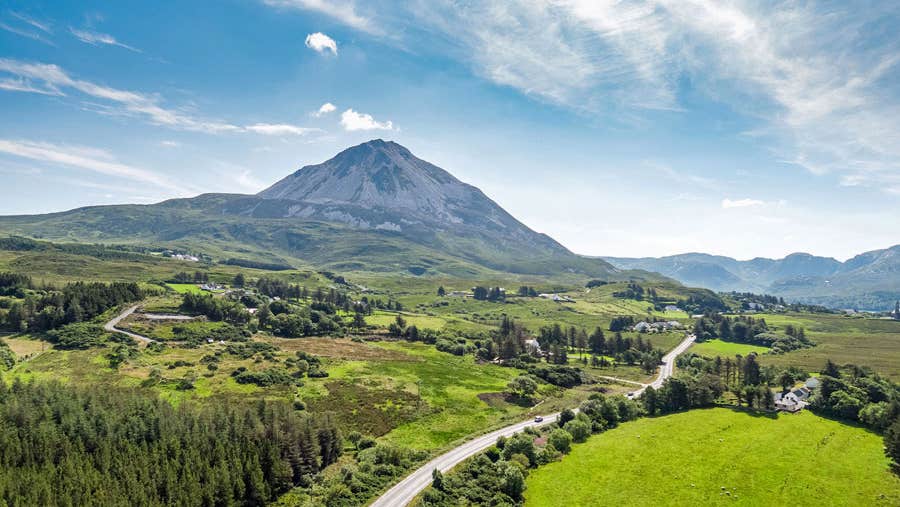 A view of Mount Errigal in County Donegal