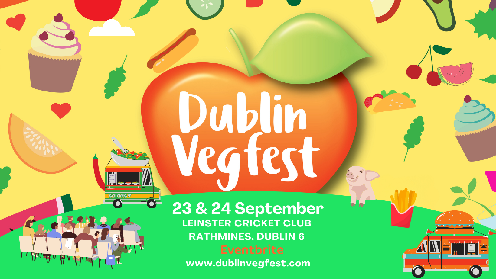 Poster for Dublin Vegfest 2023