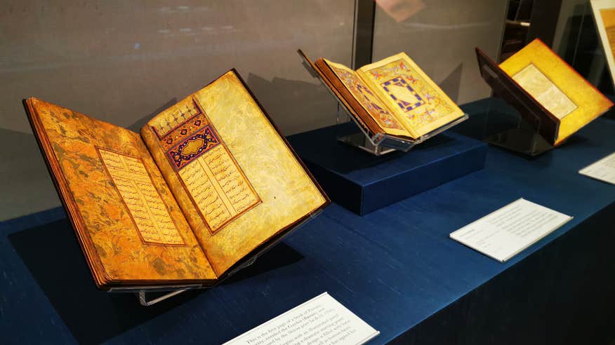 Manuscripts on display in the Chester Beatty in Dublin city