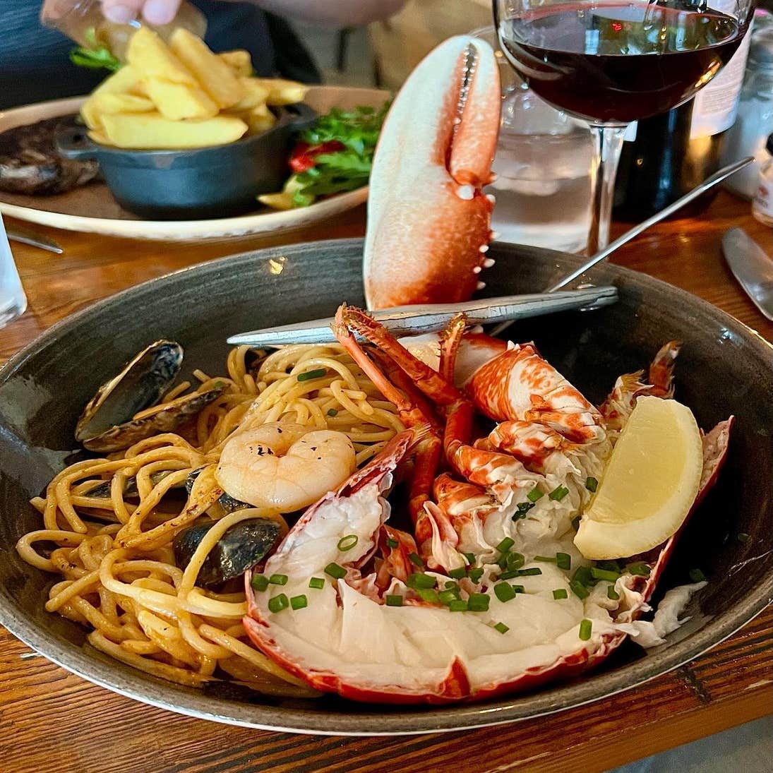 A bowl of seafood linguine from Driftwood in Sligo.