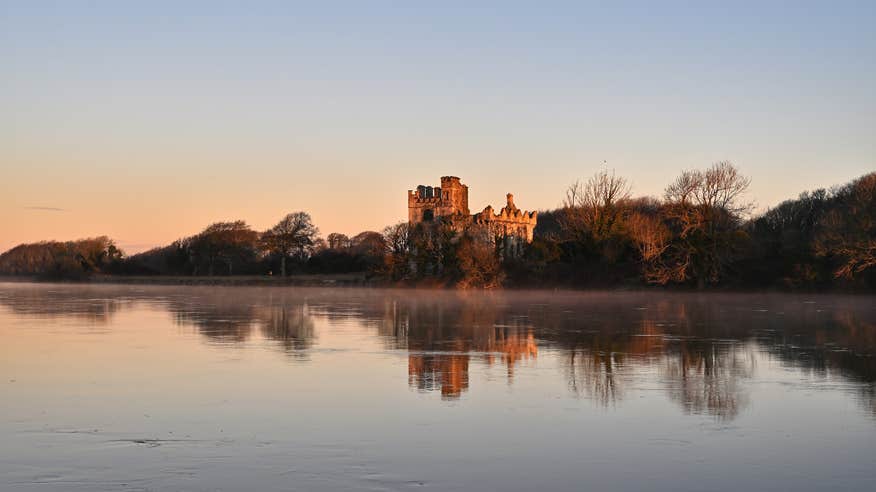 A castle on the shore of River Corrib in Co Galway