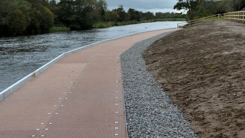 Disabled fishing platform at East Mayo Anglers Association County Mayo