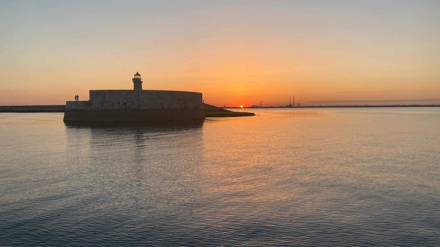 Dalkey lighthouse at sunset, Co Dublin