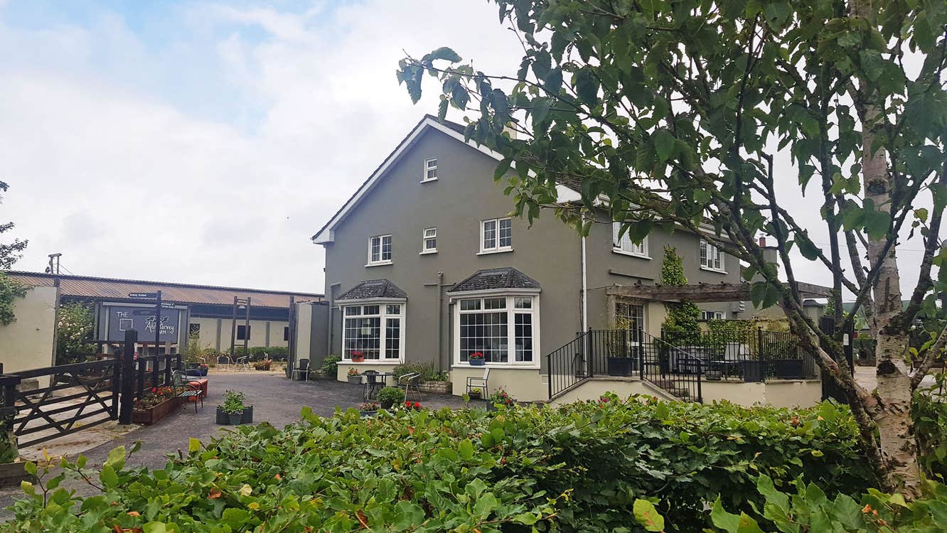 Annaharvey Farm Equestrian Centre exterior of the farmhouse and stables
