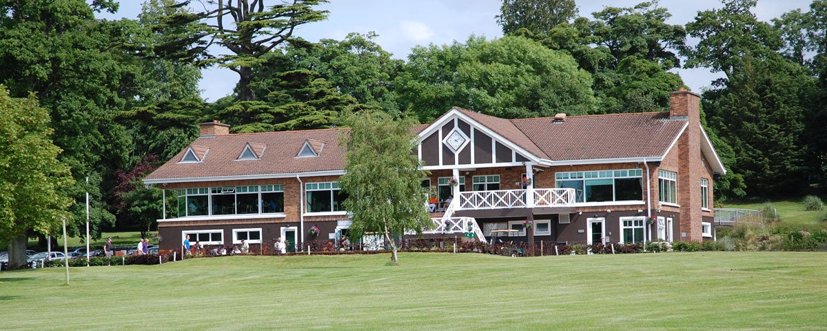 The exterior of the clubhouse at Beech Park Golf Club in Dublin
