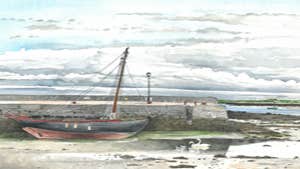 Image of sketch of boat