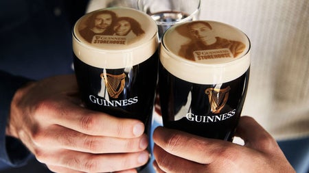 A Guinness stoutie with your own selfie printed onto the head