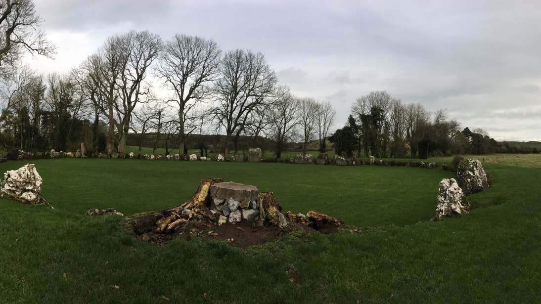 Grey skies at the Grange Stone Circle in Limerick