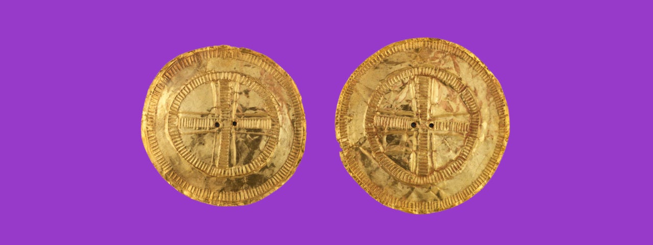 Pair of Gold Sun Discs, c. 2000 BC