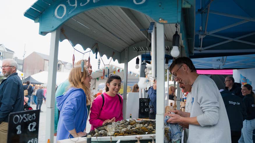 People at the 2024 Taste of Sligo food festival in Co Sligo