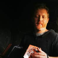 Concertina player Cormac Begley
