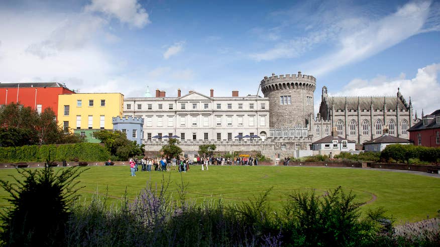 View of Dubh Linn Garden at Dublin Castle