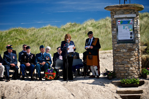 WW2 Memorial and Information Point, Dunfanaghy, Donegal