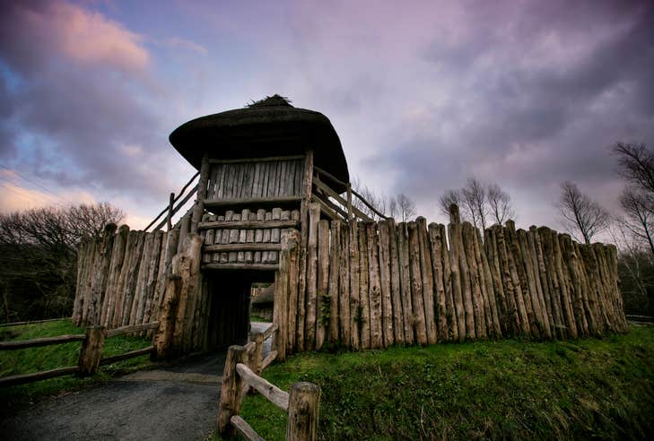 A Medieval ringford at the Irish National Heritage Centre in County Wexford