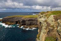 A cloudy day at the majestic Kilkee Cliffs
