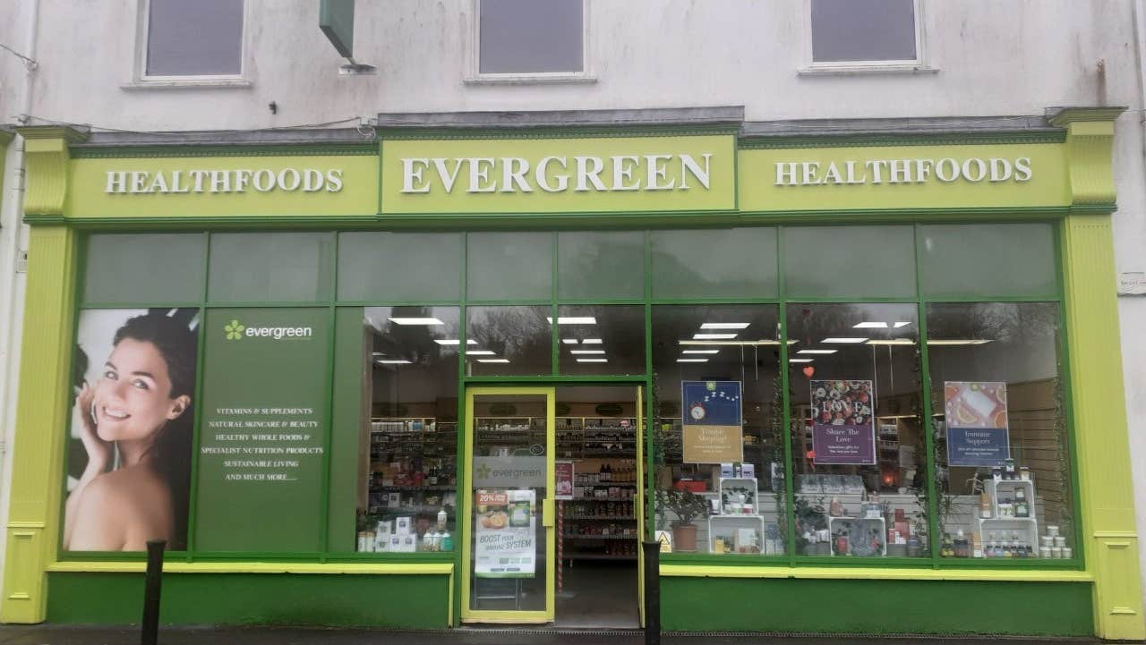 Exterior of a health food shop