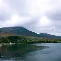 View of Croagh Patrick mountain from the Croagh Patrick Viewpoint.
