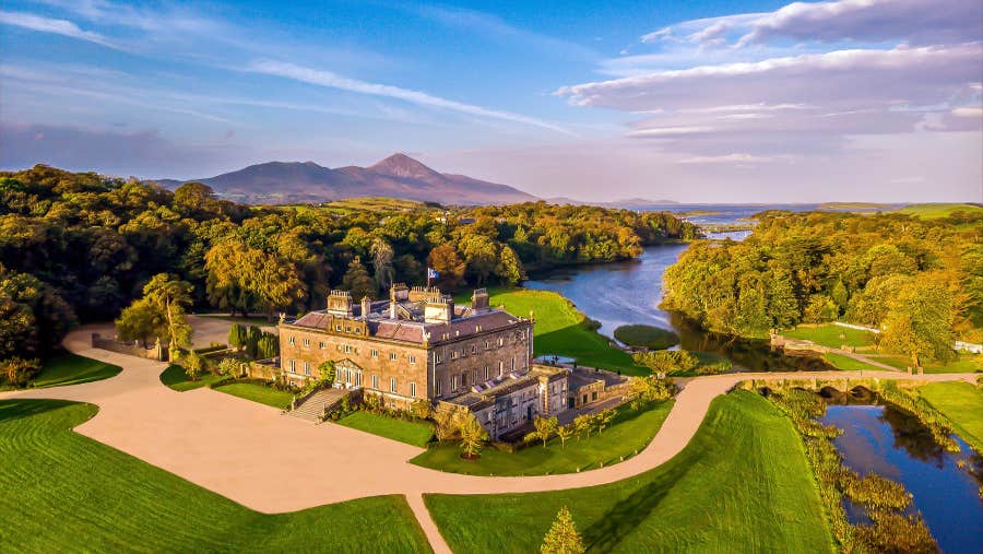 aerial view of westport house