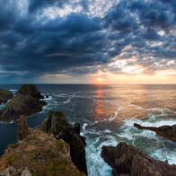 Image of Malin Head at sunset, Inishowen Peninsula, County Donegal